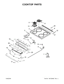 Cooktop Parts parts for Whirlpool Electric Range WEC310SAGS2 from AppliancePartsPros.com