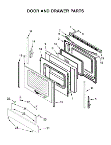 Door And Drawer Parts parts for Whirlpool Electric Range WEC310SAGS2 from AppliancePartsPros.com