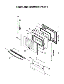 Door And Drawer Parts parts for Whirlpool Electric Range WEC310SAGS3 from AppliancePartsPros.com