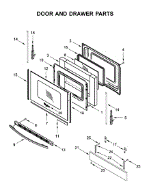 Door And Drawer Parts parts for Whirlpool Electric Range WEC310SAGW3 from AppliancePartsPros.com