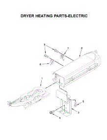 Dryer Heating Parts-Electric parts for Whirlpool Dryer WED5100HW1 from AppliancePartsPros.com