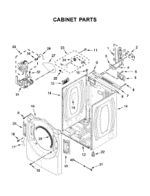 Cabinet Parts parts for Whirlpool Dryer WED6620HC1 from AppliancePartsPros.com