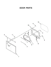 Door Parts parts for Whirlpool Dryer WED7120HW0 from AppliancePartsPros.com