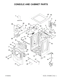 Console And Cabinet Parts parts for Whirlpool Dryer WED8620HC1 from AppliancePartsPros.com
