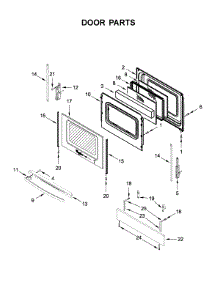 Door Parts parts for Whirlpool Electric Range WEE510SAGS1 from AppliancePartsPros.com
