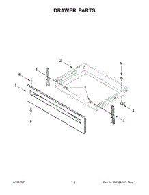 Drawer Parts parts for Whirlpool Electric Range WEE515S0LB1 from AppliancePartsPros.com