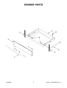 Drawer Parts parts for Whirlpool Electric Range WEE745H0LZ3 from AppliancePartsPros.com