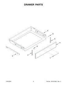 Drawer Parts parts for Whirlpool Electric Range WEEA25H0HZ2 from AppliancePartsPros.com
