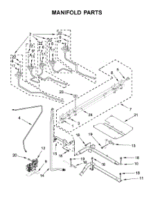 Manifold Parts parts for Whirlpool Gas Range WEG745H0FS1 from AppliancePartsPros.com