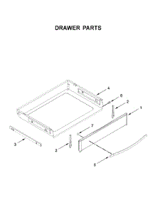 Drawer Parts parts for Whirlpool Gas Range WEG745H0FS1 from AppliancePartsPros.com