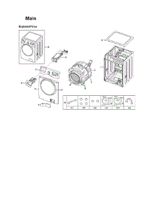 Main Assy parts for Samsung Washer WF331ANR/XAA-02 from AppliancePartsPros.com