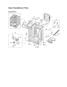 Frame & Cover Assy parts for Samsung Washer WF331ANR/XAA-02 from AppliancePartsPros.com
