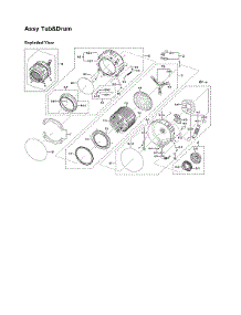 Tub & Drum Assy parts for Samsung Washer WF331ANR/XAA-02 from AppliancePartsPros.com