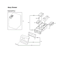 Drawer Assy parts for Samsung Washer WF331ANR/XAA-02 from AppliancePartsPros.com