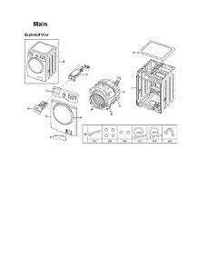 Main Assy parts for Samsung Washer WF331ANR/XAA-03 from AppliancePartsPros.com