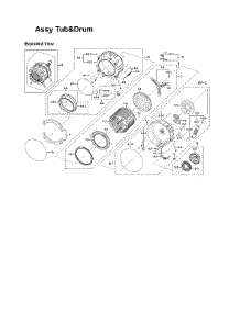 Tub & Drum Assy parts for Samsung Washer WF331ANR/XAA-03 from AppliancePartsPros.com