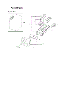 Drawer Assy parts for Samsung Washer WF331ANR/XAA-03 from AppliancePartsPros.com