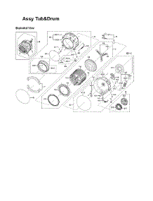Tub & Drum Assy parts for Samsung Washer WF331ANR/XAA-05 from AppliancePartsPros.com