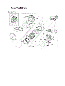Tub & Drum Assy parts for Samsung Washer WF365BTBGWR/A1-00 from AppliancePartsPros.com