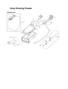 Drawer Housing Assy parts for Samsung Washer WF365BTBGWR/A1-00 from AppliancePartsPros.com