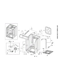 Frame & Cover Assy parts for Samsung Washer WF365BTBGWR/A2-00 from AppliancePartsPros.com
