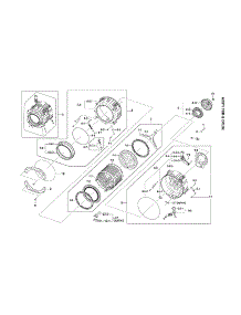Tub & Drum Assy parts for Samsung Washer WF365BTBGWR/A2-00 from AppliancePartsPros.com