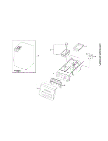 Drawer Assy parts for Samsung Washer WF365BTBGWR/A2-00 from AppliancePartsPros.com