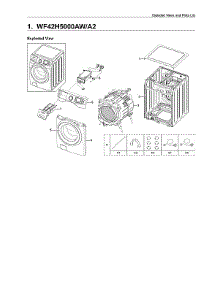 Main Parts parts for Samsung Washer WF42H5000AW/A2-11 from AppliancePartsPros.com