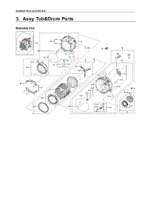 Tub & Drum Parts parts for Samsung Washer WF42H5000AW/A2-11 from AppliancePartsPros.com