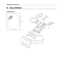 Drawer Parts parts for Samsung Washer WF42H5000AW/A2-11 from AppliancePartsPros.com