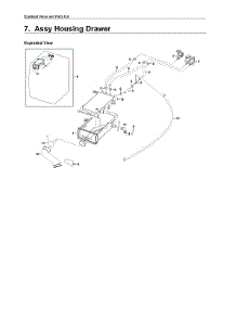 Drawer Housing Parts parts for Samsung Washer WF42H5000AW/A2-11 from AppliancePartsPros.com