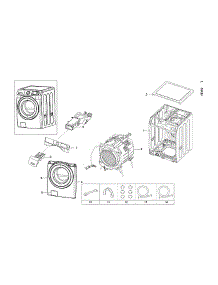 Main Assy parts for Samsung Washer WF42H5200AF/A2-11 from AppliancePartsPros.com
