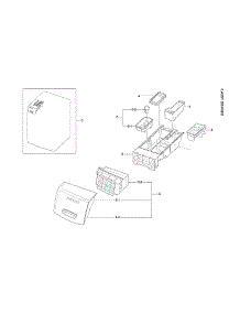 Drawer Assy parts for Samsung Washer WF42H5200AF/A2-11 from AppliancePartsPros.com