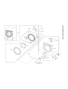 Frame Front & Door Parts parts for Samsung Washer WF42H5200AW/A2-11 from AppliancePartsPros.com