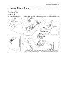 Drawer Assy parts for Samsung Washer WF45A6400AV/US-00 from AppliancePartsPros.com