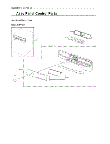 Panel Control Assy parts for Samsung Washer WF45A6400AW/US-00 from AppliancePartsPros.com