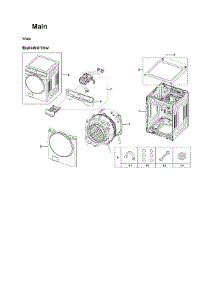 Main Assy parts for Samsung Washer WF45B6300AC/US-00 from AppliancePartsPros.com