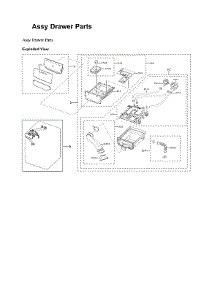 Drawer Parts Assy parts for Samsung Washer WF45B6300AC/US-00 from AppliancePartsPros.com