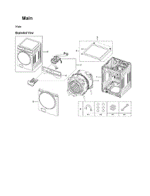 Main Assy parts for Samsung Washer WF45B6300AP/US-00 from AppliancePartsPros.com