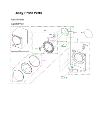 Front Parts Assy parts for Samsung Washer WF45B6300AP/US-00 from AppliancePartsPros.com