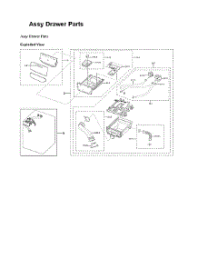 Drawer Parts Assy parts for Samsung Washer WF45B6300AP/US-00 from AppliancePartsPros.com