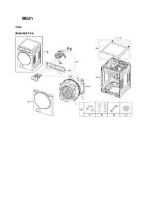 Main Assy parts for Samsung Washer WF45B6300AW/US-00 from AppliancePartsPros.com