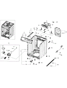 Frame & Cover parts for Samsung Washer WF45K6200AZ/A2-11 from AppliancePartsPros.com