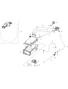 Housing Drawer parts for Samsung Washer WF45K6200AZ/A2-11 from AppliancePartsPros.com