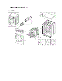 Main Assy parts for Samsung Washer WF45N5300AW/US-51 from AppliancePartsPros.com