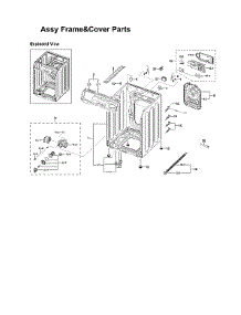 Frame & Cover Assy parts for Samsung Washer WF45N5300AW/US-51 from AppliancePartsPros.com