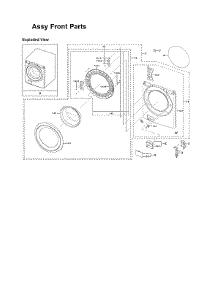 Front Parts Assy parts for Samsung Washer WF45N5300AW/US-51 from AppliancePartsPros.com