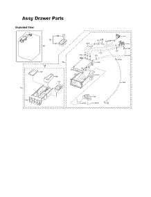 Drawer Assy parts for Samsung Washer WF45N5300AW/US-51 from AppliancePartsPros.com