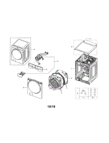 Main Unit parts for Samsung Washer WF45R6100AC/US-00 from AppliancePartsPros.com
