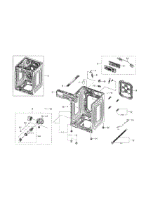 Frame & Cover Parts parts for Samsung Washer WF45R6100AC/US-00 from AppliancePartsPros.com